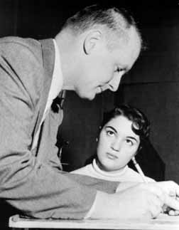 Connie with arranger Leroy Holmes