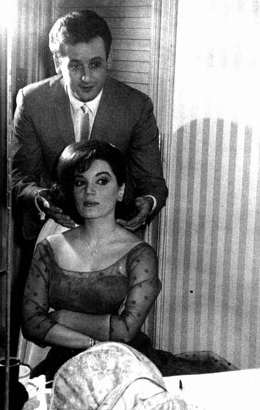 Connie having her hair done by Rico