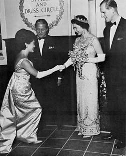 with Queen Elizabeth