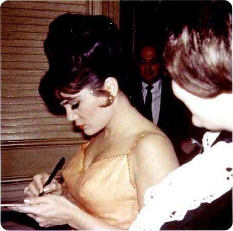 Connie signing autograph