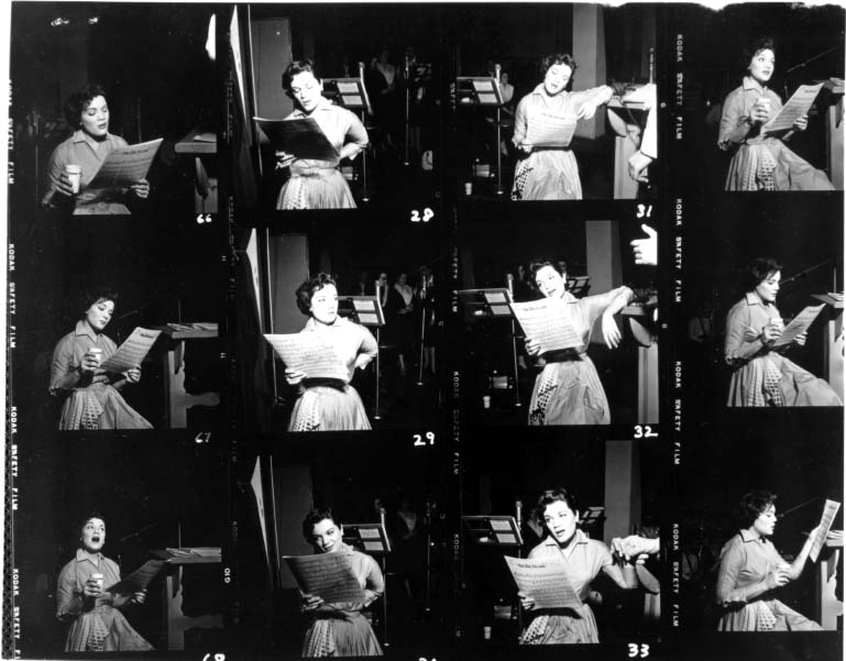 Photos of Connie recording