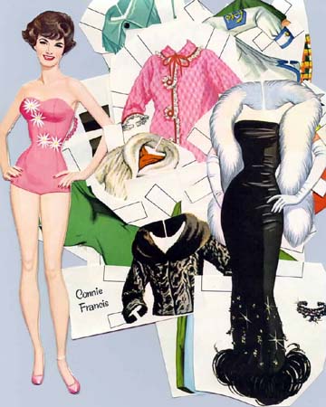 Connie paper doll outfits