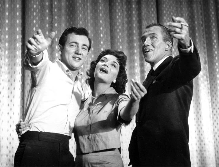 with Bobby Darin and Ed Sullivan