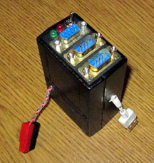 T3mini inside smaller black box with connectors topside