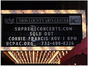 Connie concert sold out in Rahway, New Jersey