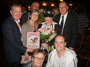 Connie with some of her fans