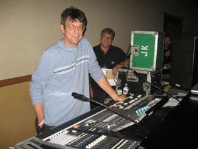 Soundman Don Tittle at console