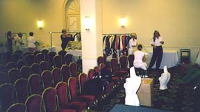 [fans organizing merchandise]