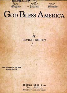 [God Bless America sheet music]