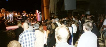 Everyone stands for ’God Bless America’