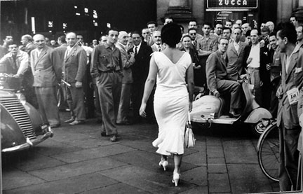 Gina walking on the street