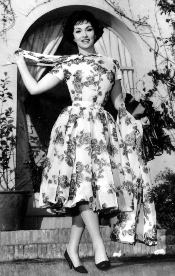 Gina in a Connie Francis type dress