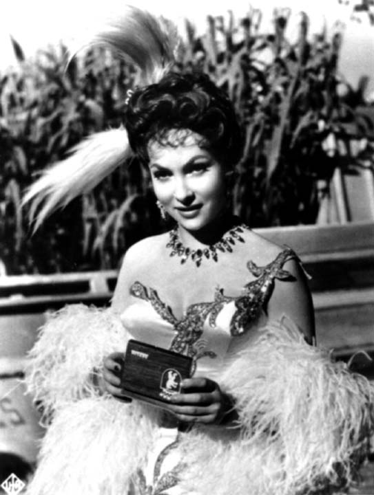 Gina in a pretty dress