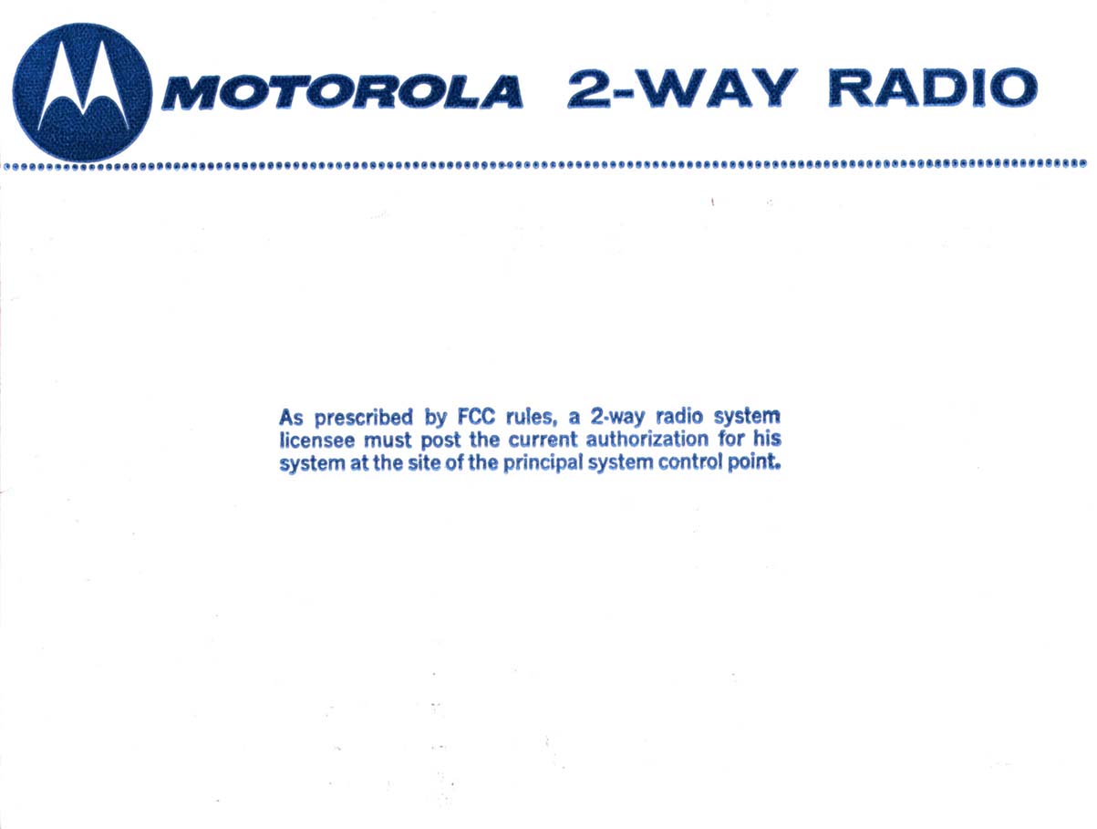 Motorola License Holder