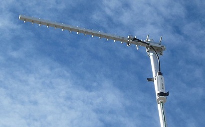 Bullet2 on 2.4 GHz yagi antenna